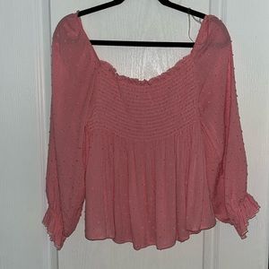 PEACH LOVE CALIFORNIA Sheer Pink Top